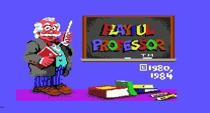 Playful Professor Title Screen